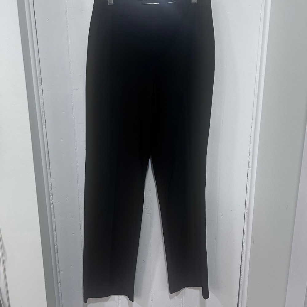 Old Navy Womens Black Stretch Straight Leg Dress Pants 8 Long business casual